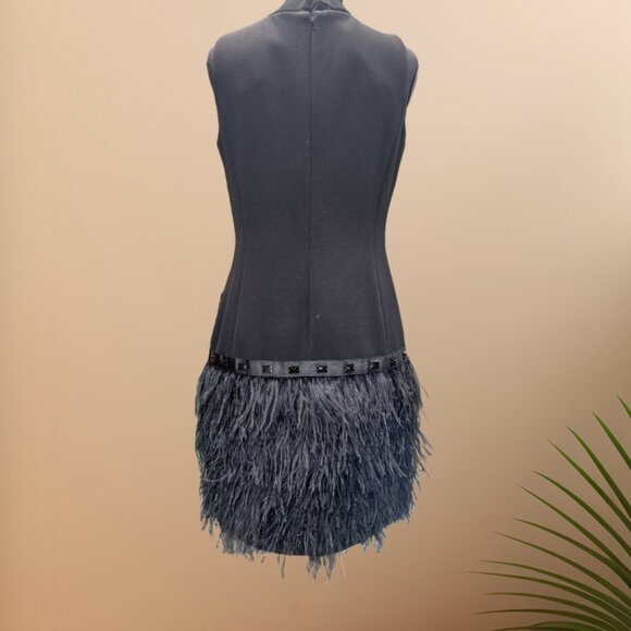 Michael Kors Black Feather Dress - Picture 3 of 5